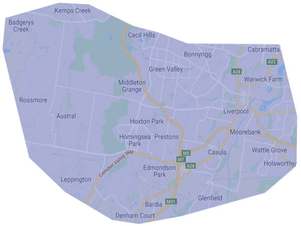 driving lessons liverpool map includes nearby suburbs