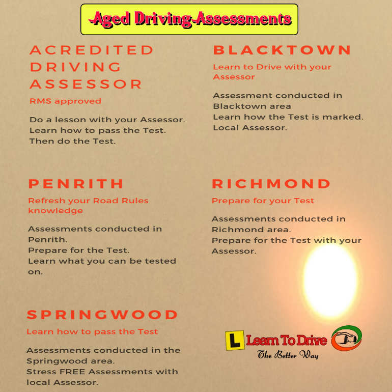 Older Driver Assessment locations